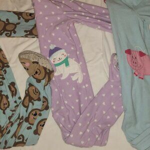 3 Pairs 5T Footie Jammies